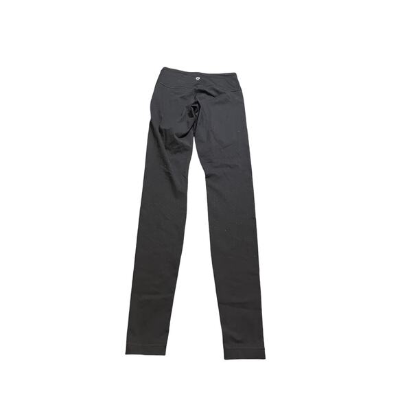 Soulcycle x Lululemon Full Length Black Leggings Perforated Womens Size 2 - Picture 6 of 10